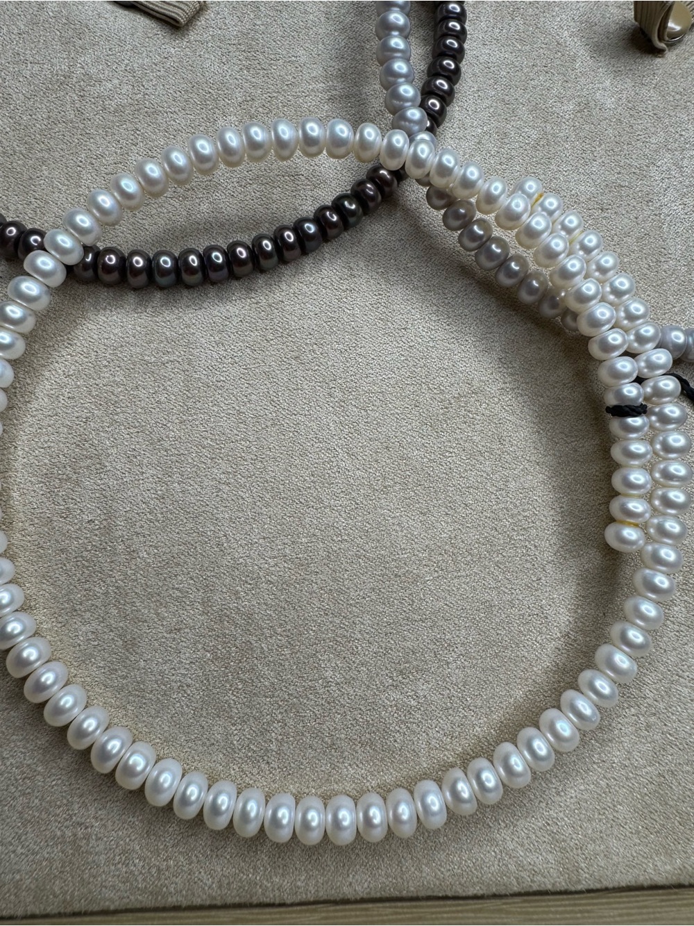 Honora Collection 3 Piece Pearl Coil Choker Set. - Picture 2 of 5